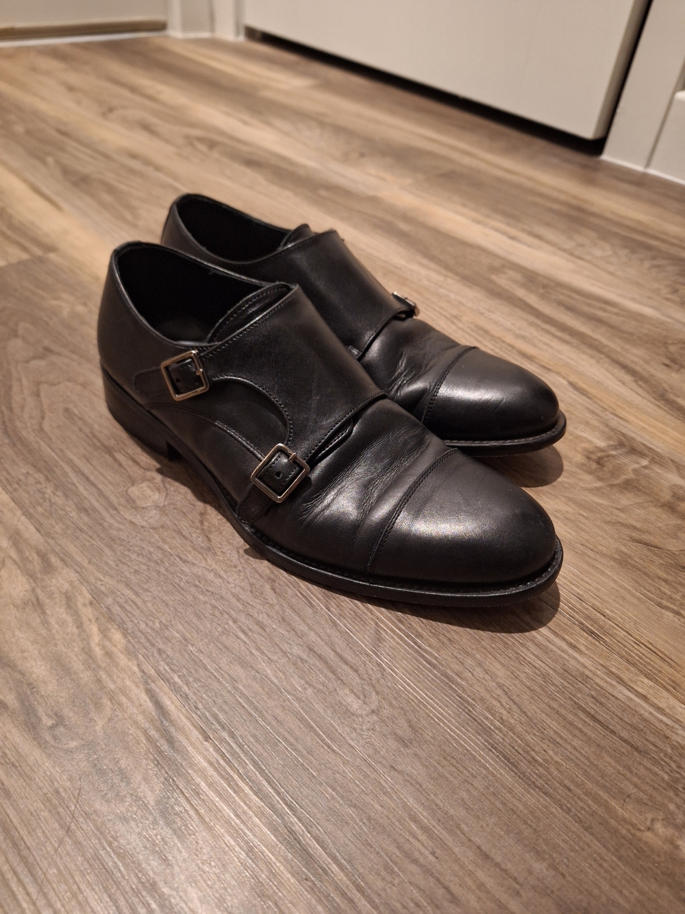 Thursday Boot Classic Black Double Monk Strap Men's Dress Shoes